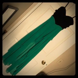 Black and green maxi dress by Oxford Circus.